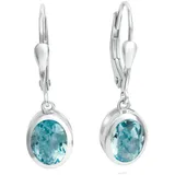 Celesta Ohrhänger 925 Silber mit echten Blautopasen (beh.)