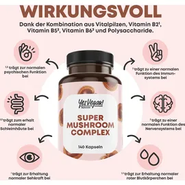 yes vegan Vitalpilz Komplex Kapseln 180 St.