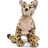 Uni Toys Uni-Toys - Savannah-Katze, liegend - 60 cm (Länge) - Plüsch-Serval - Plüschtier, Kuscheltier
