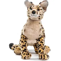 Uni Toys Uni-Toys - Savannah-Katze, liegend - 60 cm (Länge) - Plüsch-Serval - Plüschtier, Kuscheltier