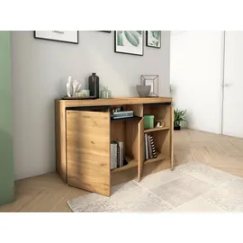 SKRAUT HOME Naturemodell 140 x 81 x 40 cm Eiche/Schwarz