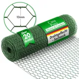casa pura Drahtzaun Grüne Ummantelung Maschenweite: 13 mm Höhe: 100 cm