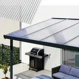 Gutta Terrassendach Premium 712 x 506 cm anthrazit / Polycarbonat klar