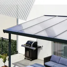 Gutta Terrassendach Premium 712 x 506 cm anthrazit / Polycarbonat klar