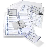 Durable Namensschilder-Set, Namensschilder 54 x 90 mm mit Kombiklemme,