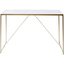 Jahnke Glam Desk Gold/MARMOR WS Schreibtisch, Metal, One Size