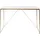 Jahnke Glam Desk Gold/MARMOR WS Schreibtisch, Metal, One Size
