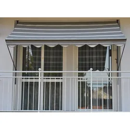 Angerer Klemmmarkise Exklusiv 200 cm grau/weiß
