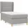 vidaXL Boxspringbett 100 x 200 cm Hellgrau