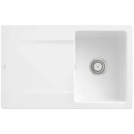 Villeroy & Boch Siluet 45 rechts Einbauspüle keramik Handbetätigung 800 x 510 mm