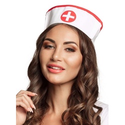 Elope Kostüm Mini Schwesternhaube, Klassisches Zubehör für das Krankenschwester Kostüm weiß