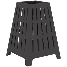 vidaXL Feuerplatz Schwarz 50 X 50 X 70 Cm Kaltgewalzter Stahl Vidaxl