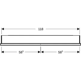 Geberit One Spiegelschrank 120 cm aluminium gebürstet