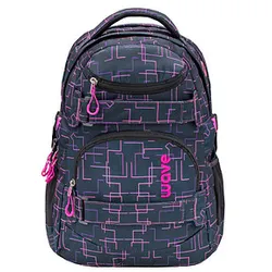 BELMIL® Schulrucksack Infinity Cubic Pink Kunstfaser schwarz/pink