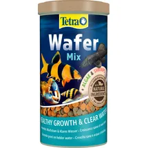 Tetra Wafer Mix - Fischfutter für alle Bodenfische (z.B. Welse) und Krebse, für gesundes Wachstum und eine bessere Widerstandskraft, 1 L
