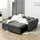 Homcom Schlafsofa, 2-Sitzer Sofa mit Schlaffunktion, Verstellbare Rückenlehne, Couch mit Kissen, Samtoptik, Schlafcouch mit Bettkasten für Wohnzimmer, Sofas & Couches, Schlafsofas