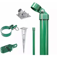 GAH Alberts Alberts Zauneck-Set Maschendrahtzaun,m.Bodenhülse,grün,Zaunhöhe:1500mm 601607