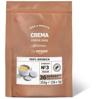 By Amazon Kaffeepads Crema 100% Arabica, Geeignet Für Senseo Maschinen, Mittlere