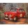 Garden Pleasure Wandbild 3D rotes Auto, Metall