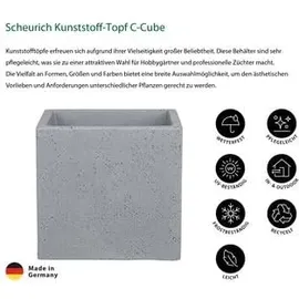 Scheurich C-Cube 240 30 x 30 x 27 cm stony grey