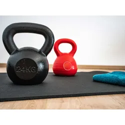 Unterlegmatte FLOORPROTECT - Sport- & Fitness - Schwarz - 70x130cm