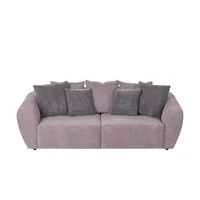 smart Big Sofa  Savita , rosa/pink , Maße (cm): B: 250 H: 81 T: 106