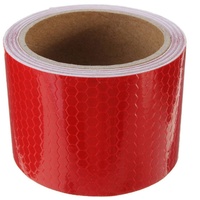 Peowuieu 5cm× Klebeband Warnklebeband Reflektorband Markierung Band, Rot