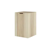 Wäschebox auf Rollen  Fresh , holzfarben , Holz, Baumwolle , Maße (cm): B: 42 H: 63,5 T: 42