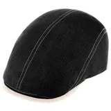 Fiebig Schiebermütze Flatcap aus 100% Leinen mit UPF 50+ schwarz 62/XXL