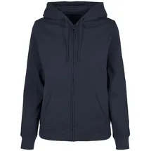 Build Your Brand Basic Reißverschlusspullover Navy M