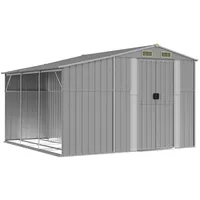 VidaXL Gerätehaus 277 x 279 x 179 cm Grau