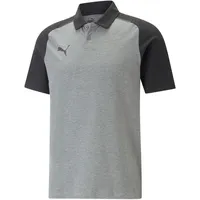 Puma Teamcup Casuals Polo Poloshirt, Mittelgraues Heather, XXL