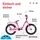 S'COOL SCool niXe 16 Zoll 1-Gang Pink Modell 2025 - 24 cm,