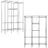 Eyepower Regalsystem 178 x 128 x 44,5 cm Silber