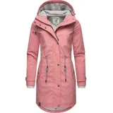 Peak Time Regenmantel L60042 stylisch taillierter Regenmantel für Damen, rosa