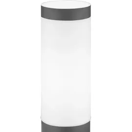 GLOBO Außenleuchte Edelstahl H 80 cm 3er Set Bewegungsmelder Anthrazit