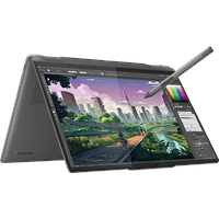 LENOVO Yoga 7, Convertible, mit 14 Zoll Display, AMD RyzenTM 5 8640HS Prozessor, 16 GB RAM, 512 SSD, RadeonTM 760M, Storm Grey, Windows 11 Home (64 Bit)