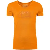 Ortovox Damen 150 Cool Vintage Badge T-Shirt (Größe L, orange)
