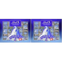 Lindt Schokolade Swiss Geschenkbox Napolitains | 142 g Napolitains | ca. 25 x Mini Schokoladentäfelchen aus feinster Vollmilchschokolade | Schokoladentafel | Schokoladengeschenk (Packung mit 2)