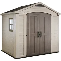 Keter Factor beige - Gartenhaus - Seitenfenster - 256.5x182x243 cm