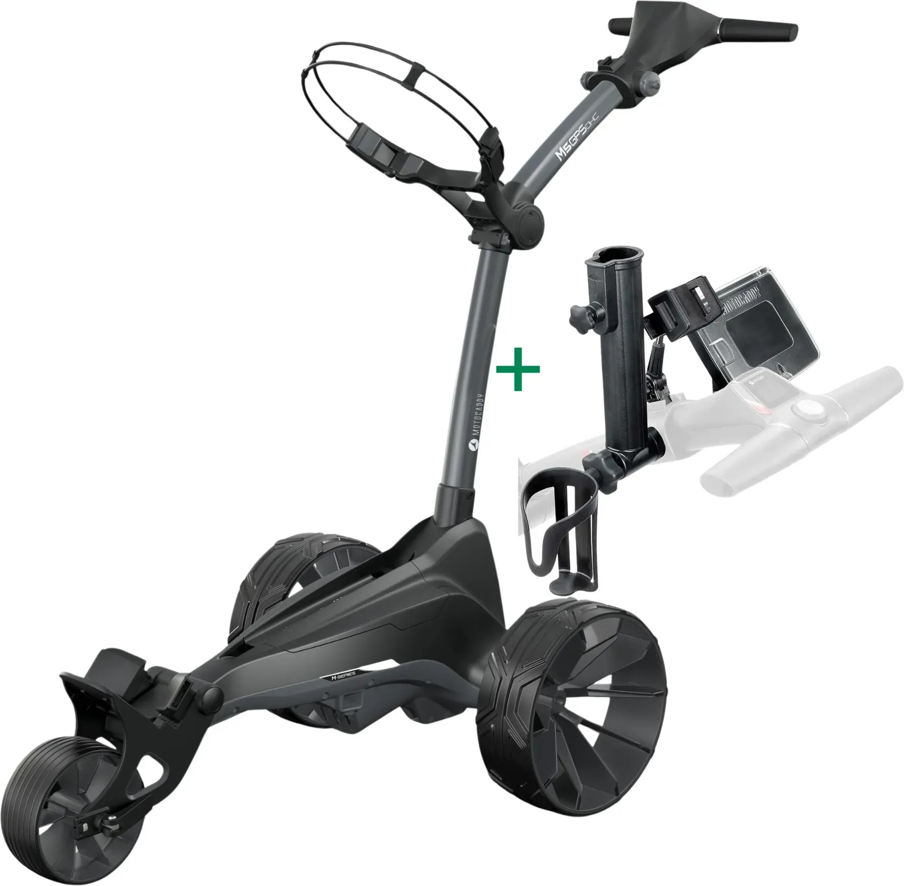 MotoCaddy M5 GPS DHC Ultra Lithium Elektrotrolley 2026 - mit Bergabbremse / 36 Loch Batterie