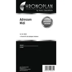 CHRONOPLAN Ersatzadressblätter Midi 16BL 50332