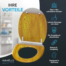 Sanilo WC-Sitz Bier orange