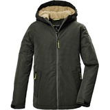 KILLTEC Jungen Funktionsjacke/Winterjacke mit Kapuze KOW 377 BYS JCKT, dark moss, 128,