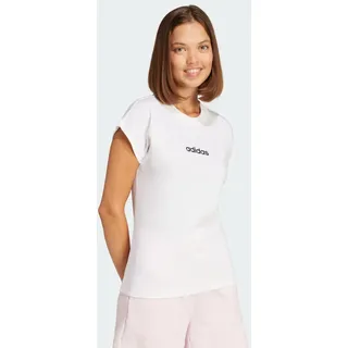 adidas Essentials Linear Cotton T-Shirt White / Black M