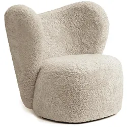 Norr11 Little Big Chair, sheepskin moonlight