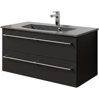 Saphir »Serie 6025 Mineralmarmor-Waschtisch mit Unterschrank, 97 cm breit«,