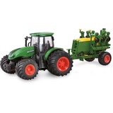 AMEWI 22638 RC-Traktor mit Sämaschine, Sound & Licht, 1:24 RTR grün