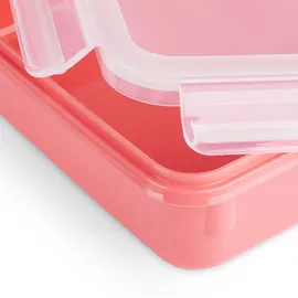 Emsa Clip & Close Color Edition Frischhaltedose | 2,2 Liter | 100% auslaufsicher/hygienisch | BPA-frei | spülmaschinen-, mikrowellen- und gefriergeeignet | Koralle