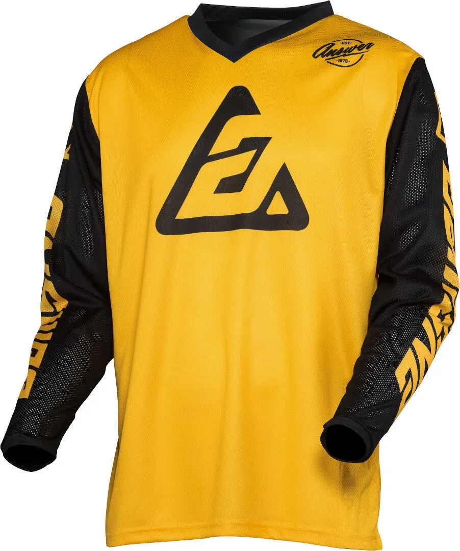 Answer Arkon Bold Motorcross Jersey, zwart-geel, L Voorman